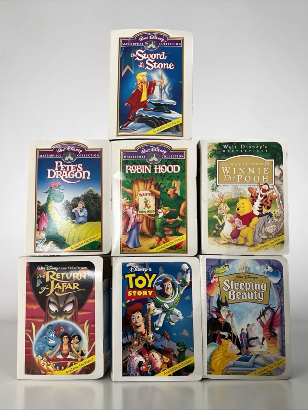 McDonald’s Disney Masterpiece Collection VHS Clamshell Lot of 7